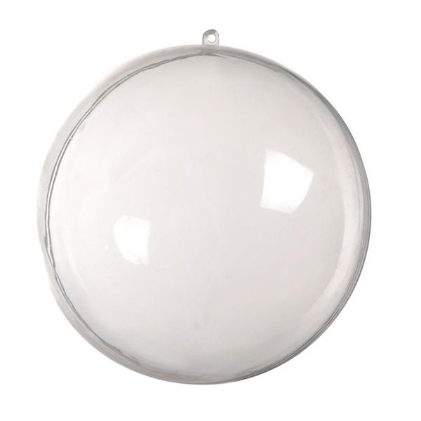 Décoration de fête 5 pièces en plastique transparent boules de noël boules sphère remplissable arbre de noël ornement transparent Hogard