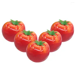Party Decoratie 5 PCS Imitatie Tomaat Kunstmatig fruitschuimen Standbeeld Modellering Ornament LifeLy Simulation Tomatoes