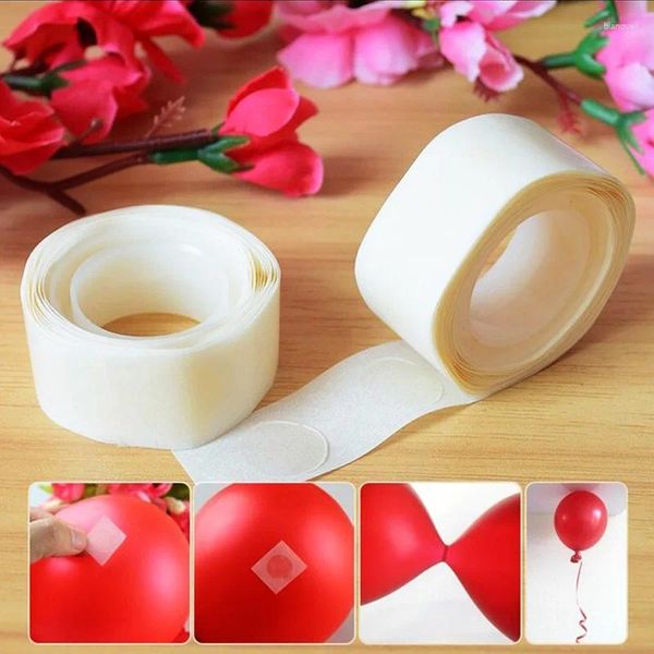 Decoración de fiesta 500 piezas Etiqueta de globo Paster Air Clip fijo Hidrógeno Helio Número Letra Balon Abrazadera Cinta Cinta