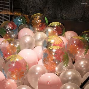 Feestdecoratie 50st Veelkleurig Clear Print Ballon Ster Latex Set Voor Kerstmis Kinderen Verjaardagsbenodigdheden Bruiloft Decor Baby Douche Roze