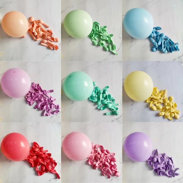 Décoration de fête 50pcs 100pcs petits ballons de mariage arc arc ballon en gros 5 pouces 10 pouces 12 pouces de couleur macaron coloré ballons