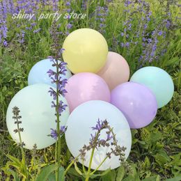 Décoration de fête 50pcs 12inch macaron latex ballon pastel bonbon de Noël de Noël décorations d'anniversaire de bébé douche de bébé globos