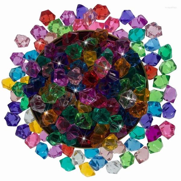 Décoration de fête 50pcs acrylique cristal diamant pion pierres irrégulières pièces de jeu pour la maison table de mariage bricolage décorations 14 12mm