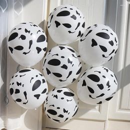 Décoration de fête 50pcs ballon personnalisé 2.8g 12 '' impression de vache ballons en latex hélium animaux balle anniversaire fournitures de décoration de mariage