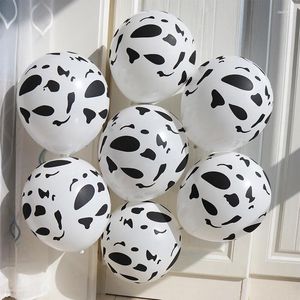 Feestdecoratie 50 stks Aangepaste Ballon 2.8g 12 ''Koe Afdrukken Latex Ballonnen Helium Dieren Bal Verjaardag Bruiloft Decor Supplies