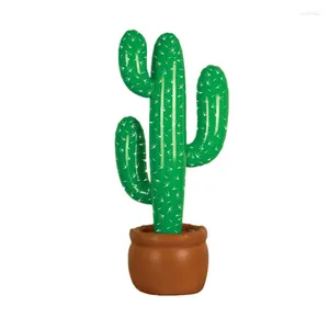 Décoration de fête 50pcs Cactus gonflable Blow Up Kid Toy Anniversaire Piscine d'été Décor Arbre Prop