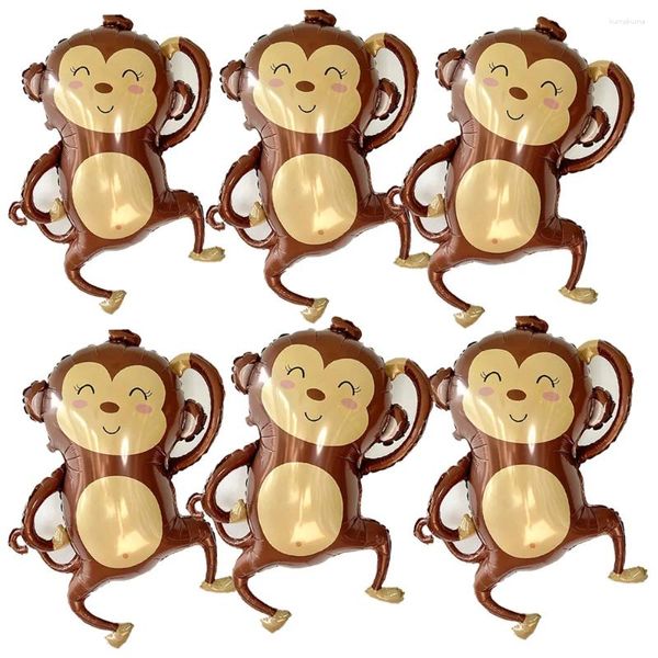 Décoration de fête 50pcs grand singe pour ballon baby shower safari jungle thème anniversaires décorations d'animaux de la forêt enfants et tout-petits