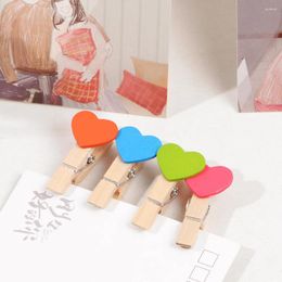 Décoration de fête 50pcs / lot 3,5 cm Carton de dessin animé Clip Coup Couleur Mini PO Post Carte décorative