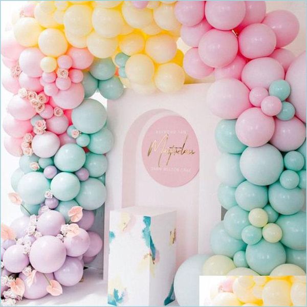 Décoration de fête 5 pouces Arons Ballon Pastel Candy Couleur Ballons Latex Anniversaire Hélium Ballons De Noël Mariage Baby Shower Drop Del Dhxcb