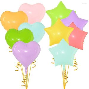 Party Decoratie 5 % 18 Inch Love Heart en Stars Helium Ballon Macaron gekleurde aluminiumfolie Bruiloft Verjaardag