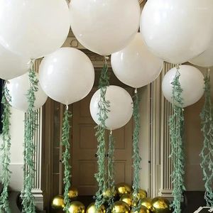Décoration de fête 5pcs 18 pouces gros ballons blancs grand latex rond pour le mariage anniversaire de baby shower de la Saint-Valentin décor