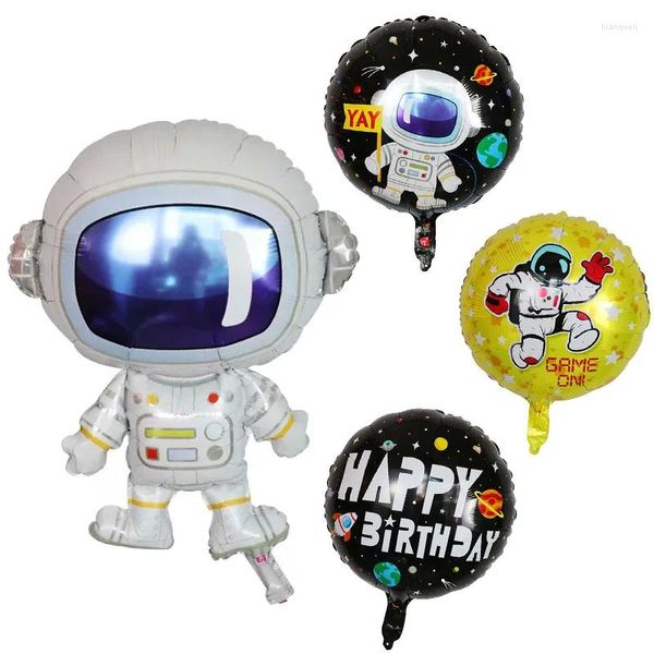 Party Decoration 5pcs Balloons d'espace mignon Robot Air Globos Galaxy Theme Decorations d'anniversaire Douche de bébé