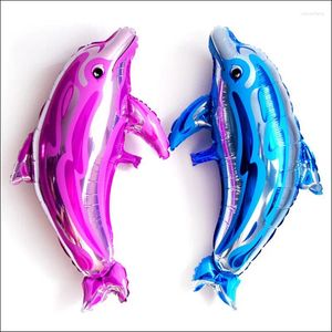 Party Decoratie 5 stks Dolphin aluminium ballonnen 18-inch hoogwaardige blauw roze trouwkamer Verjaardagsfolie