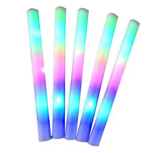 Party Decoration 5 stks LED Foam Sticks Glow Supplies voor Verjaardag Bruiloft Halloween in het Dark Festival Rave