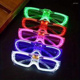 Décoration de fête 5pcs Lunettes LED FOURNIR DE NIGHTS ÉCLAIS