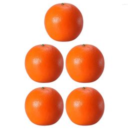 Décoration de fête 5pcs Modèles oranges réalisants