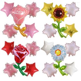 Décoration de fête 5pcs ballons multiples ballons globes roses cadeaux pour les filles mariage anniversaire valentin décor baby shower