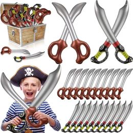 Décoration de fête 5pcs Pirate Toy Sword Stage accessoires PVC gonflés Cosplay Supply Fundoor Fun Game Favors d'anniversaire gonflables jouant des faveurs d'anniversaire