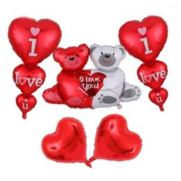 Décoration de fête 5pcs / set 100 76cm ÉNORME I LOVE YOU BOAR BALLOONS CARTOON JOATE BIRMANGE BOIS ET FILLE FOIL CLASSIC Toy Baloon