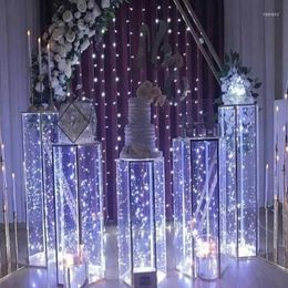 Decoración de fiesta 5 unids/set) sin luz, incluida la venta de pantalla blanca, soporte de fondo de escenario de boda redondo de Metal Yudao638