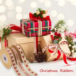 Décoration de fête 5Y Modèle de Noël Ribbon Emballage cadeau Coton Red Coton DÉCORATIV
