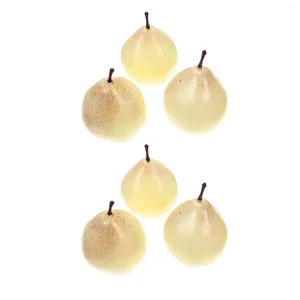 Décoration de fête 6 pcs simulés Sydney Desktop Fake Pear Childrens Toys Gol