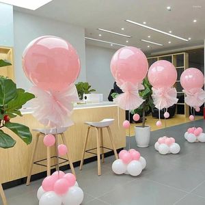 Décoration de fête 6 Set 30cm Ballon Colonne Kit de support d'eau Ferminant Base de mariage Birthday Support de support Polaire Polaire Supplies