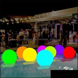 Decorazione del partito 60-40 cm LED pallone da spiaggia giocattolo con telecomando 16 luci di colori e 4 modalità di illuminazione3100