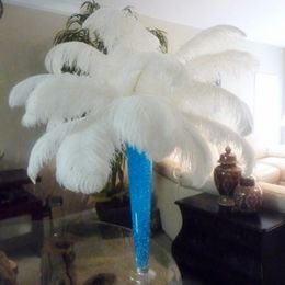 Feestdecoratie 60-65 cm / 22-24 inch 10 kleuren struisvogel veer verenkleed jurken bruiloft centerpieces geschenkbenodigdheden