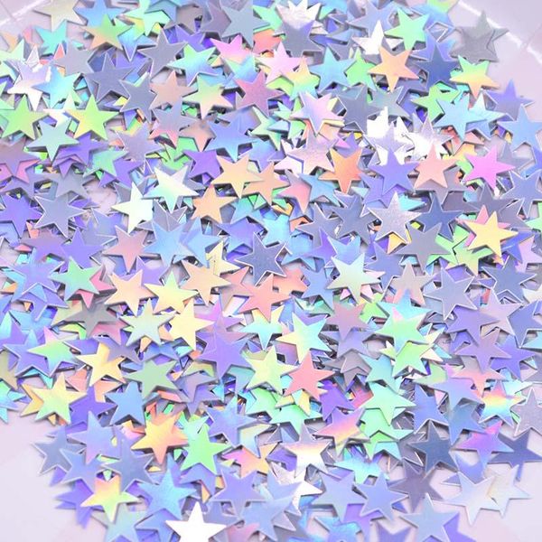 Décoration de fête 6mm/10mm étoiles dorées brillantes colorées confettis acryliques mariage pour ballon année décorations de Table d'anniversaire fête