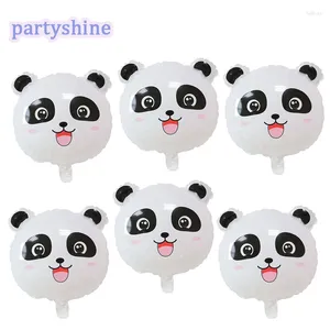 Party Decoratie 6pcs Cartoon Panda -vormige folieballonnen levert gelukkige verjaardagsthema Decors
