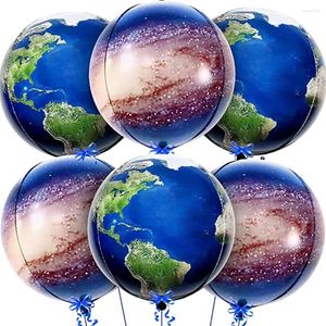 Party Decoration 6pcs/Set Big Globe Ballonnen Galaxy Earth Day Decorations Space Themed Kids Baby Shower Supplies