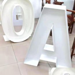 Feestdecoratie 73 cm Nummer Alfabet Mozaïek Frame Stand Ballondoos Babyshower Nt Adt Kinderen Verjaardag Decor Letter Drop Delivery Dhwty