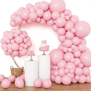 Décoration de fête 87pcs Ballon blanc Garland Arch Kit Joyeux anniversaire Girl Boy mariage Sexe révéler le baptême Baby Shower Decor