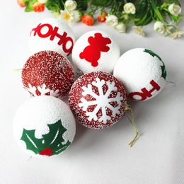 Feestdecoratie 8cm kerstschuim balboom ornamenten boule de noel sapin piepschuim ballen pyrofoam ball1