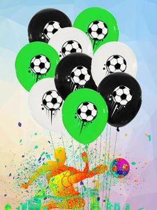 Feestdecoratie 9 stks 12inch voetbal latex ballonnen pitch thema verjaardag kinderen