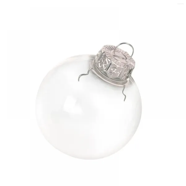 Décoration de fête 9 pièces boules décoratives rechargeables en plastique transparent artisanat de bricolage de noël pour Kit de moule de bombe de bain