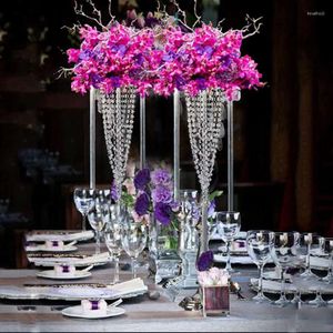 Party Decoratie Acryl Flower Rack Crystal Road Leads Wedding Centerpiece Home El Table Decor