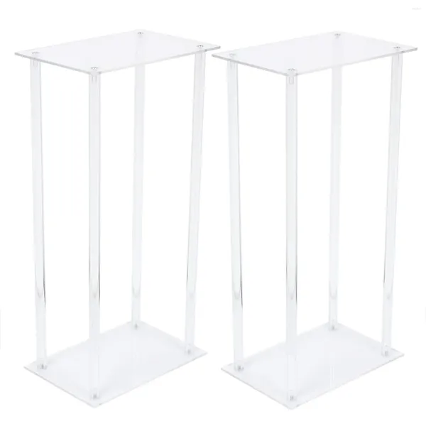 Décoration de fête en acrylique Vase 10 pack Pack Clearpiece Stand pour la réception de mariage table d'affichage.