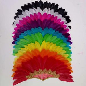 Decoración de fiestas para adultos Tombares grandes de plumas para el tocado de plumas para el marquerio Mardi Masquerade Crown Tossress Fancy Wedding Wedding Pascua