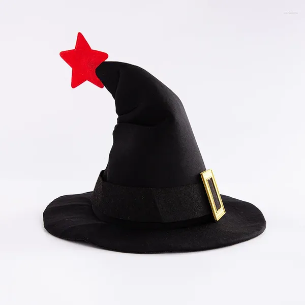 Décoration de fête Adulte Enfants Noir Blue Star Witch Top Hat Props Wizard Cap Festival Carnaval Costume Accessoires Halloween Cadeau