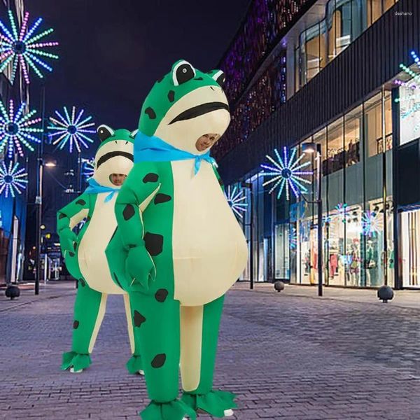 Décoration de fête grenouille adulte costume gonflable cosplay combinaison d'anime robe fantaisie mascotte halloween mascarade