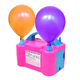 Compresseur d'air pour décoration de fête, 1 pièce, pompe à ballon haute tension à Double trou, gonfleur électrique Portable avec prise ue