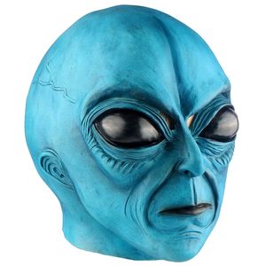 Décoration de fête Alien Latex Masque pour adulte Mardi Gras Halloween Cosplay Party Mascarade Costume Props Huanted House Décoration 220915