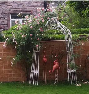 Feestdecoratie Amerikaans land retro iron bloemen boog paviljoen tuin binnenplaats terras planten klimmen pergola bruiloft arrangement