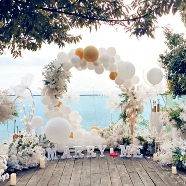 Décoration de fête Arrivée Mariage Round Ballon Ballon Arc Flower Rack Baby Shower Baby Down Betward Fournitures