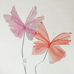 Feestdecoratie Kunstvlinder Handgemaakte bloem zeefdruk bloemfotografie rekwisieten
