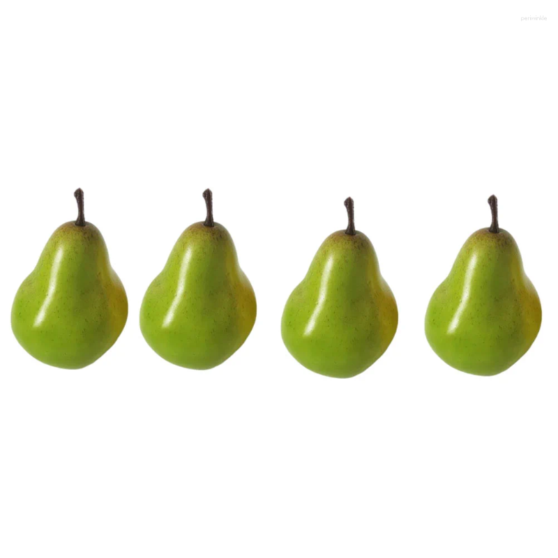 Party Decoration Artificial Desktop Props Simulated Green Pear Fruit Shop Window Adgnment