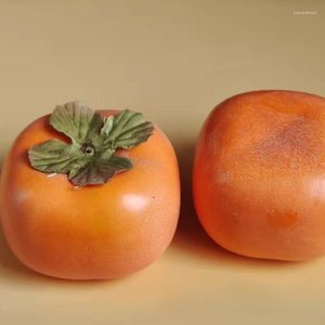 Partij Decoratie Kunstmatige Vruchten Persimmon Nep Fruit Keukentafel DIY Home Decor Feestelijke Rekwisieten Bloemstuk Accessoires