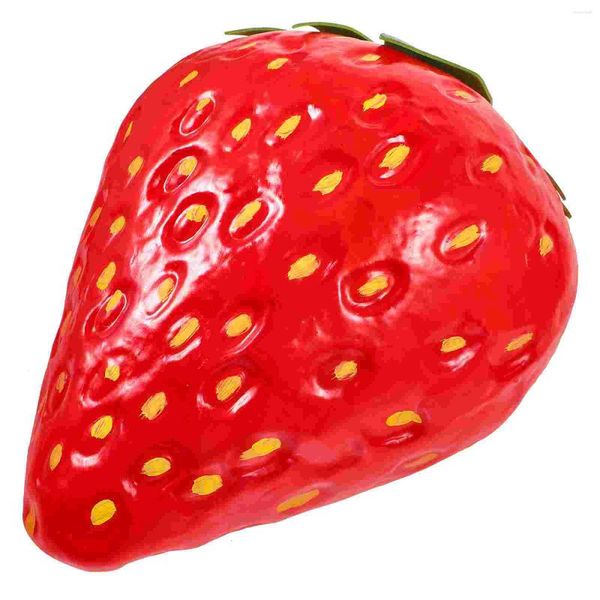 Décoration de fête fraises rouges artificielles, fausses Simulation réaliste, Fruits à fraises réalistes